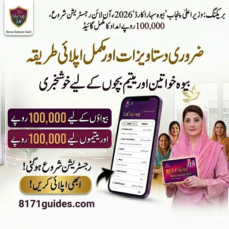 CM Punjab Bewa Sahara Card, Complete Guide, registration process, eligibility criteria